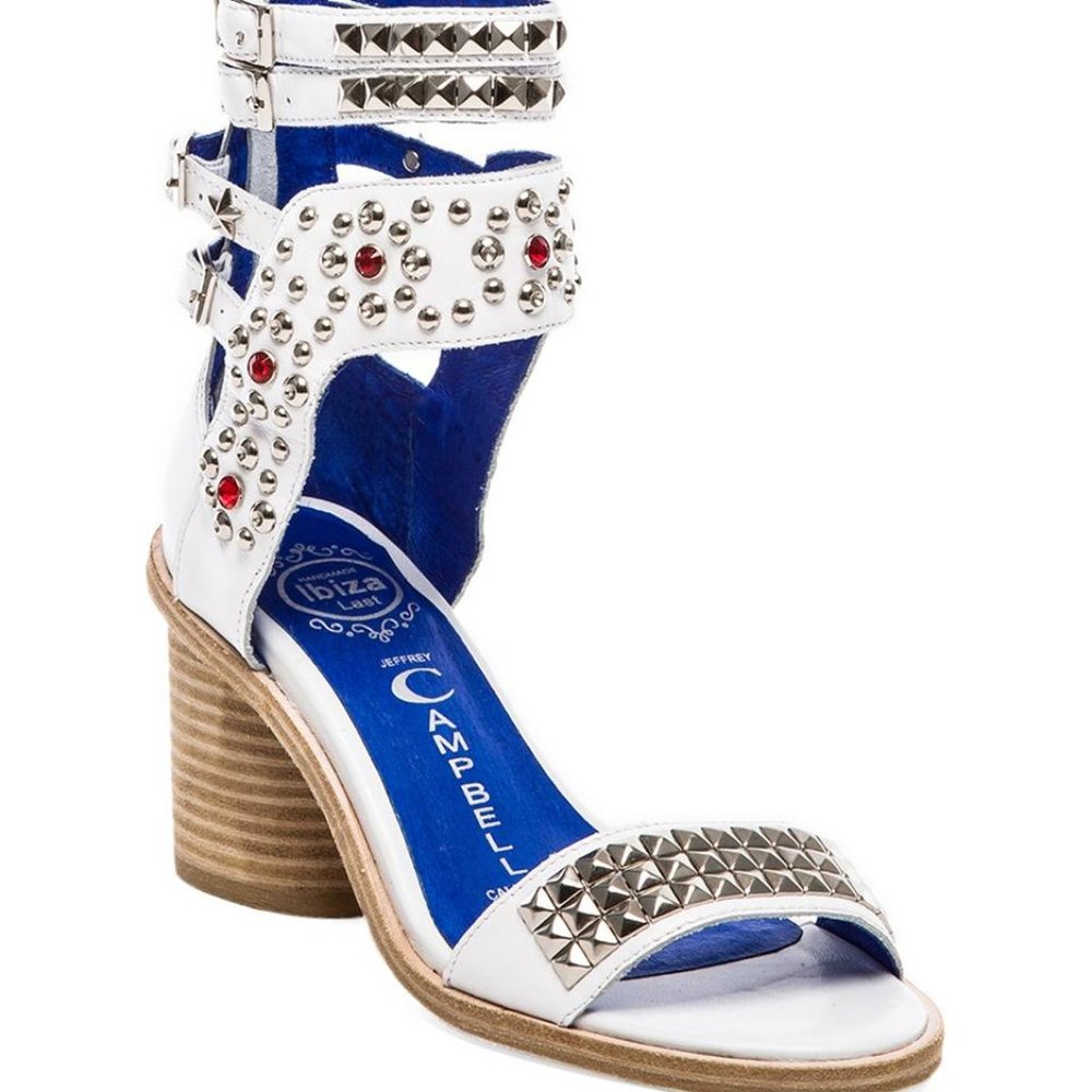 Jeffrey Campbell "Tamaya" Studded Embellished Sandal